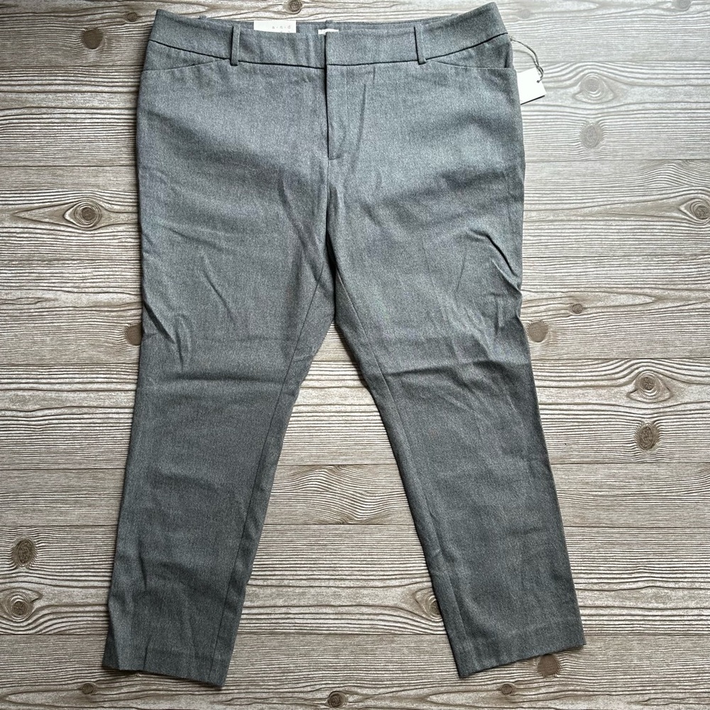 NWT Gray Stretch Trousers a.new.day size 18R
